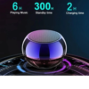 Metal Mini Kablosuz Hoparlör Şarjlı 4w Mini Bluetooth Speaker Tws Özellikli Ses Bombası