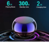 Metal Mini Kablosuz Hoparlör Şarjlı 4w Mini Bluetooth Speaker Tws Özellikli Ses Bombası