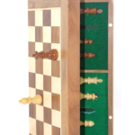 Mıknatıs Taşlı Ahşap Katlanabilir Kutulu Satranç Oyunu 35 Cm G224