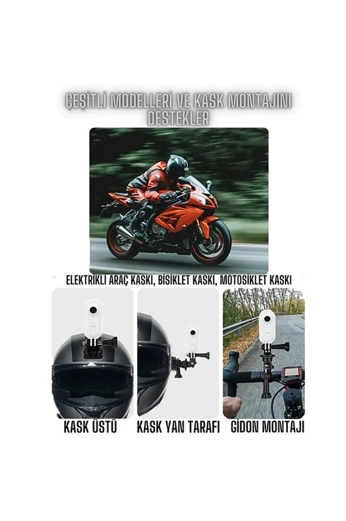 Mini 4k Wıfı Aksiyon Kamerası Vücut Kamerası Giyilebilir Video Kaydedici Hafıza Kartı Dahil - Görsel 3