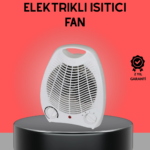 Mini Elektrikli Isıtıcı 2000W – Termostatlı Fanlı Isıtma