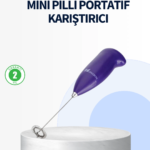Mini Pilli Portatif Karıştırıcı – Cappuccino