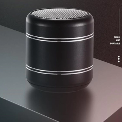 Mini Alüminyum Tws Kablosuz Bluetooth Hoparlör – Yuvarlak Metal Tasarım