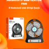 Mini Vantilatör Masaüstü – USB Girişli