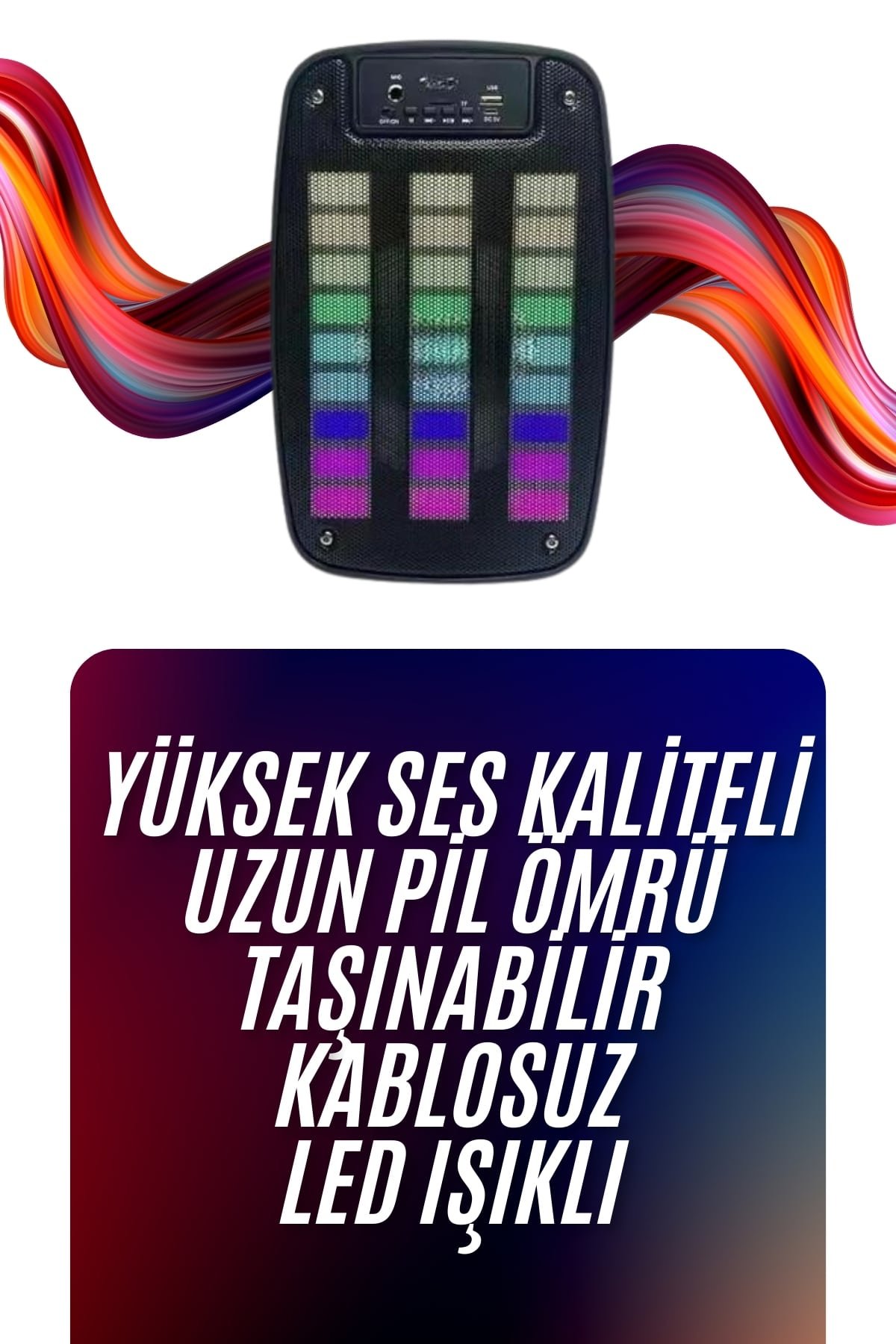 Najmaddin.com 2 1277 700x1050 Bluetooth Hoparlör Taşınabilir Şarjlı Işıklı Büyük Boy Yüksek Ses Kaliteli najmaddin.com 5 inç LED Bluetooth hoparlör