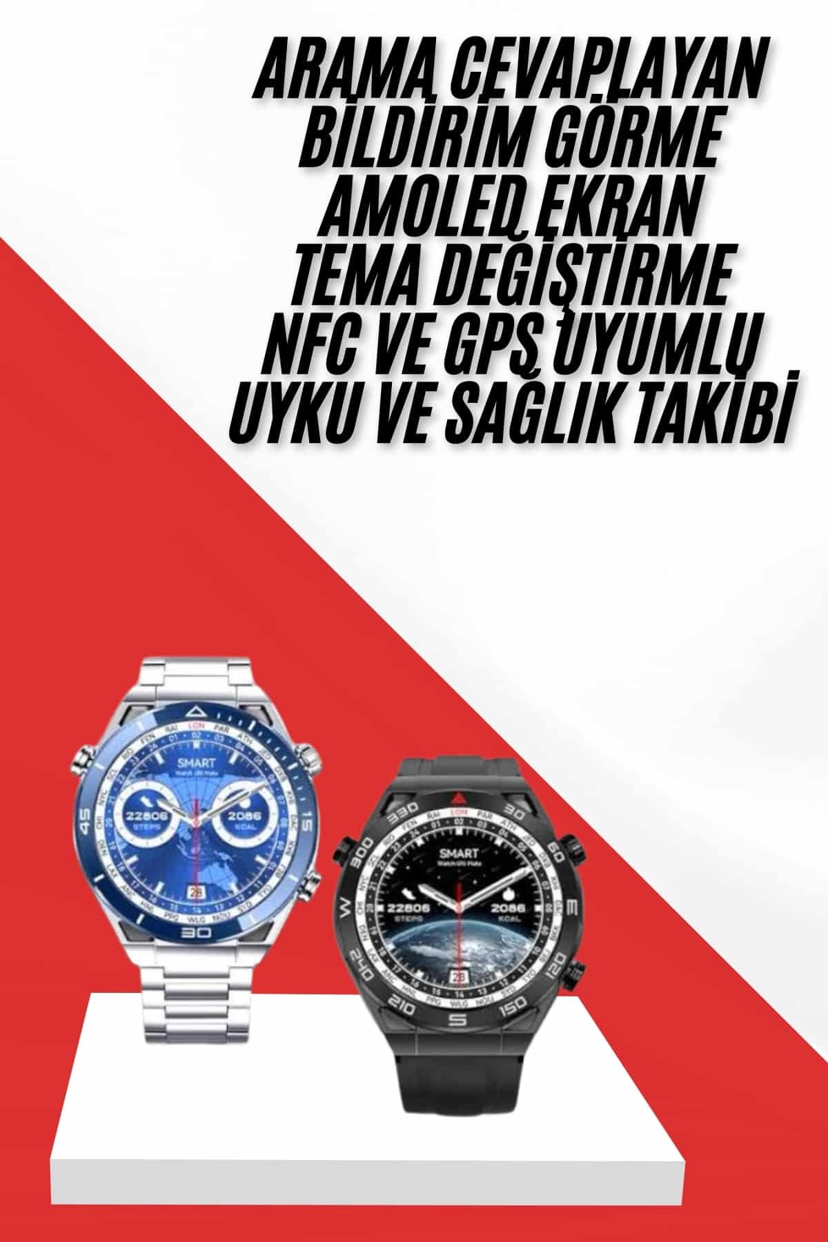 Najmaddin.com 2 1311 700x1050 Akıllı Saat 1.62 İnç Ultimate Nabız Sensörlü Sesli Görüşme Yapabilen najmaddin.com kalp atış hızınızı sürekli izleyerek sağlık durumunuzu kontrol altında tutmanıza olanak tanır. Ayrıca