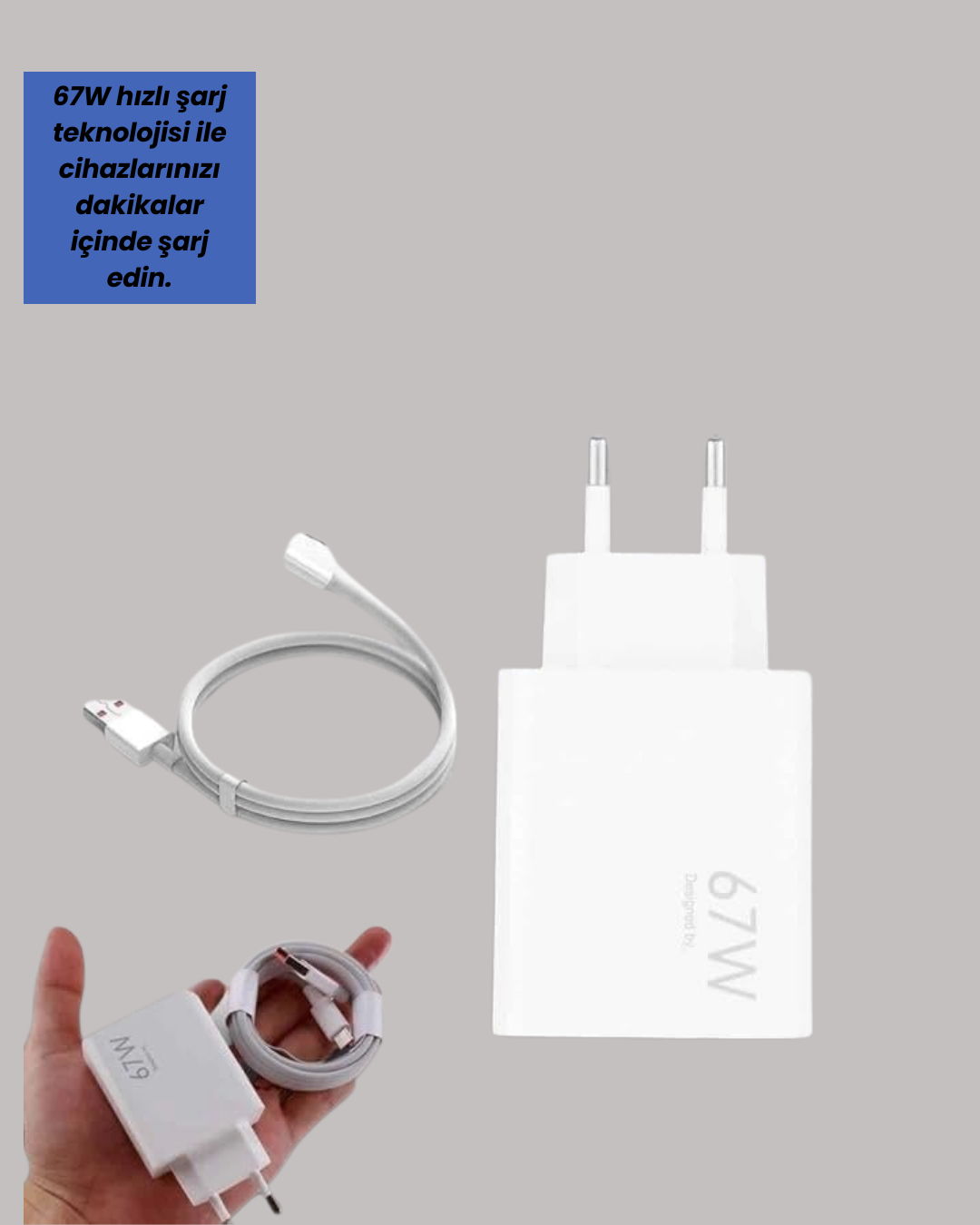 Najmaddin.com 2 1381 700x875 67W Hızlı Şarj Adaptörü ve Veri Aktarım Özellikli Type-C Kablo Seti najmaddin.com böylece zamanınızı verimli değerlendirebilirsiniz. Akıllı çip teknolojisi