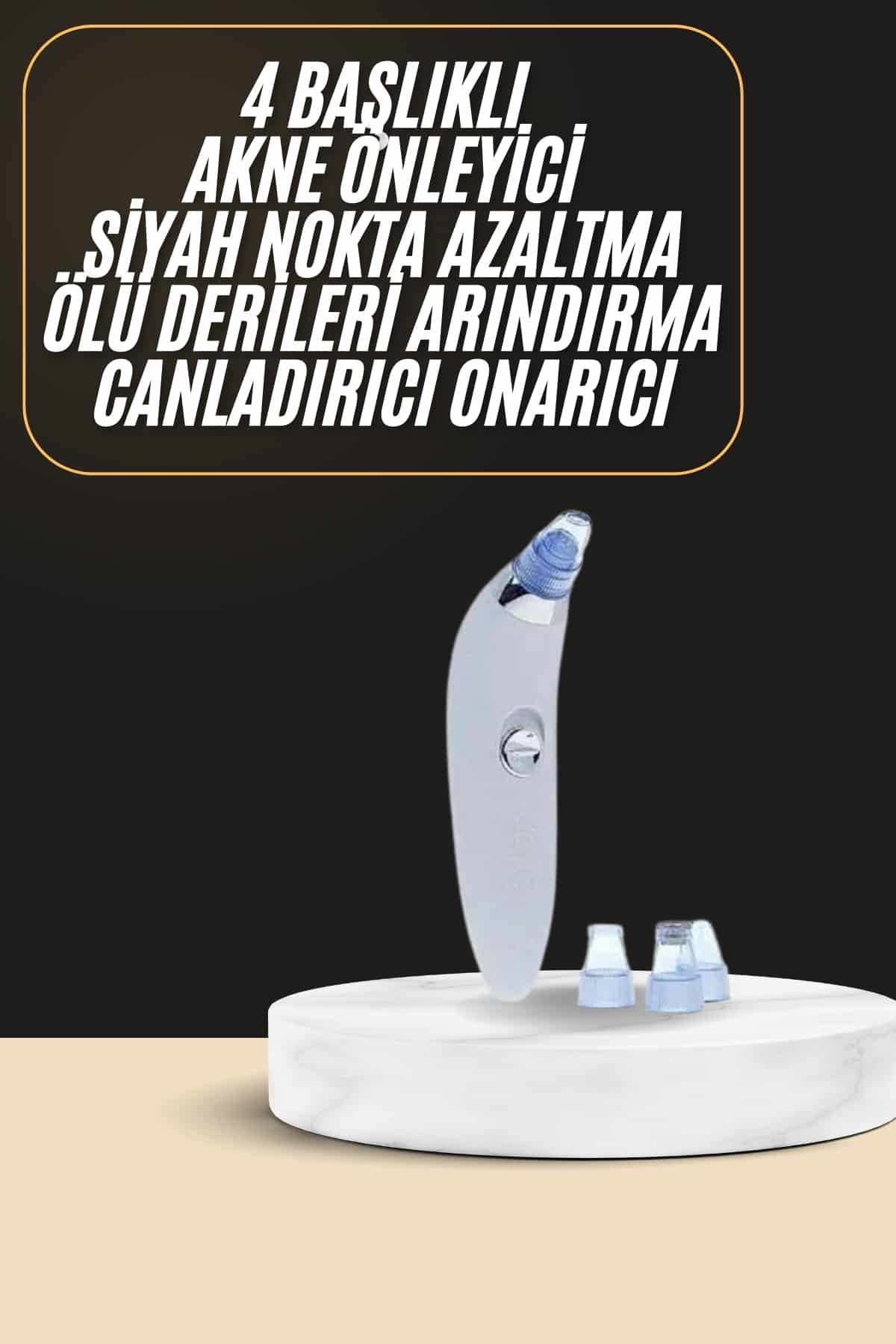 Najmaddin.com 2 1481 700x1050 Siyah Nokta Temizleme Cihazı 4 Başlıklı Vakumlu Pilli Ölü Deri Arındırma najmaddin.com büyük alanlardaki kir ve fazla yağı temizlerken; küçük başlık