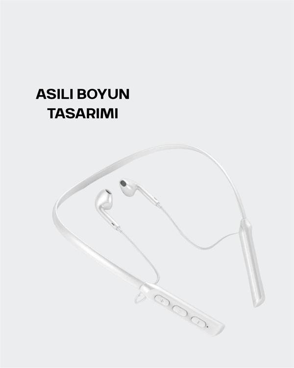 Najmaddin.com 2 1672 Uzun Pil Ömürlü Kablosuz Kulaklık – Boyun Askılı 100 Saat Kullanım najmaddin.com konuşma