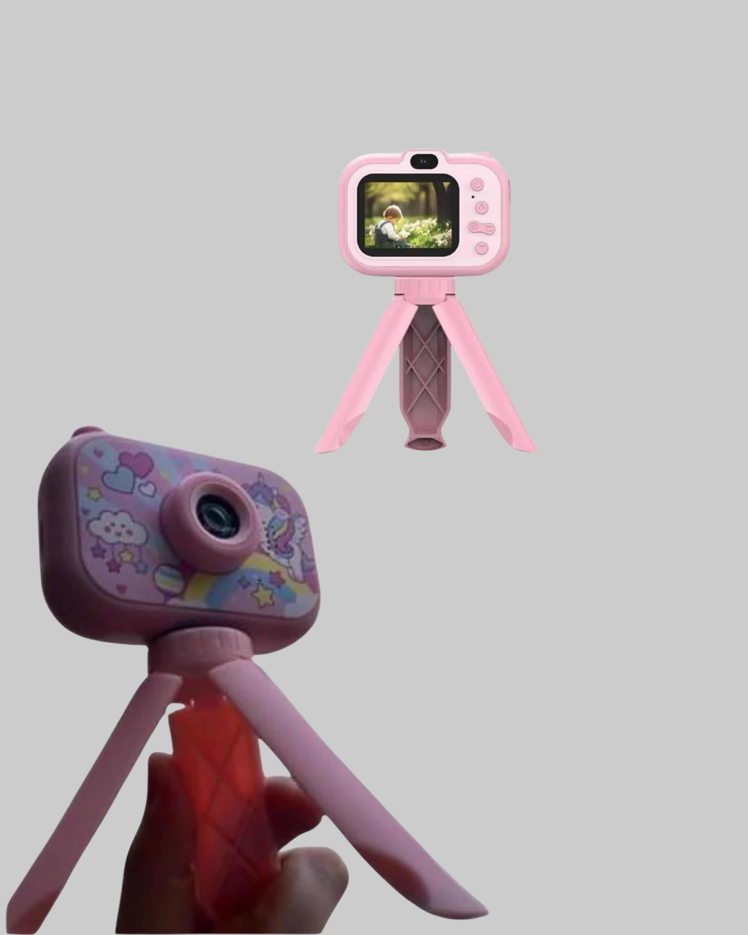 Najmaddin.com 2 1688 700x875 Kreatif Vlog Kamerası – 3-12 Yaş İçin Güvenli ve Renkli Tasarım najmaddin.com çekimlere eğlence katar.Kamera; tripod