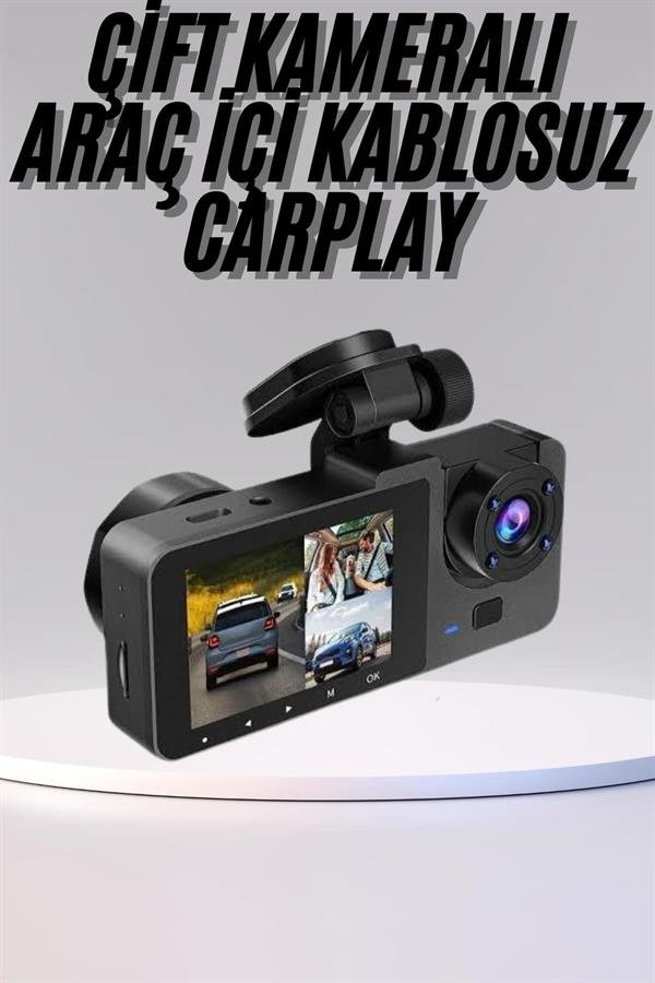 Najmaddin.com 2 1698 DVR Araç İçi Kamera Hareket Algılayabilen 1080P CarPlay Video Kaydedici najmaddin.com trafikte yaşanan tüm anları yüksek çözünürlükle kaydederken; 720P arka kamera ve VGA iç kamera ile aracın her yönünü aynı anda görüntüleme imkanı sağlar. Özellikle geniş açılı lensler sayesinde kör nokta riski en aza indirilmiş olur.Cihazın entegre G-Sensörü