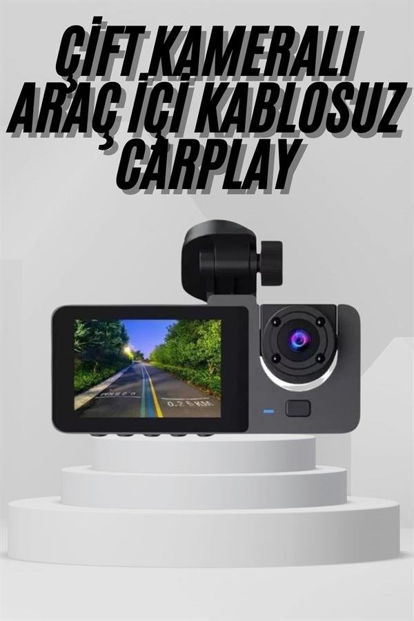 Najmaddin.com 2 1702 Yol Kayıt Araç Kamerası HD DVR 3 Kameralı 2.0in Ekranlı Ön İç Arka najmaddin.com 720P arka kamerası ve VGA iç kamerası ile yolculuk sırasında tüm yönlerden yüksek kaliteli görüntüler kaydeder. 170° geniş açılı ön kamerası sayesinde yoldaki en ufak detaylar bile atlanmazken