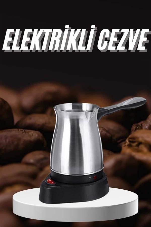 Najmaddin.com 2 1719 Paslanmaz Çelik Türk Kahvesi Makinesi 6 Fincan Kpasiteli Elektrikli Cezve najmaddin.com böylece kalabalık misafirlerinize kolayca lezzetli kahveler ikram edebilirsiniz. Gizli rezistans teknolojisi sayesinde daha hızlı ısınma sağlarken