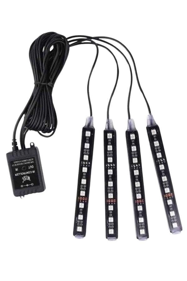 Najmaddin.com 2 1871 AYAK ALTI LED najmaddin.com 4 adet esnek silikon şerit içerisinde toplam 48 adet yüksek parlaklıklı 5050 SMD RGB LED barındırır ve 12V tüm araçlarla uyumlu şekilde çalışır. Hem görsel bir zenginlik sunar hem de müzikle senkronize çalışma özelliğiyle eğlenceli bir atmosfer oluşturur. Uzaktan kumandası sayesinde 8 farklı renk modu