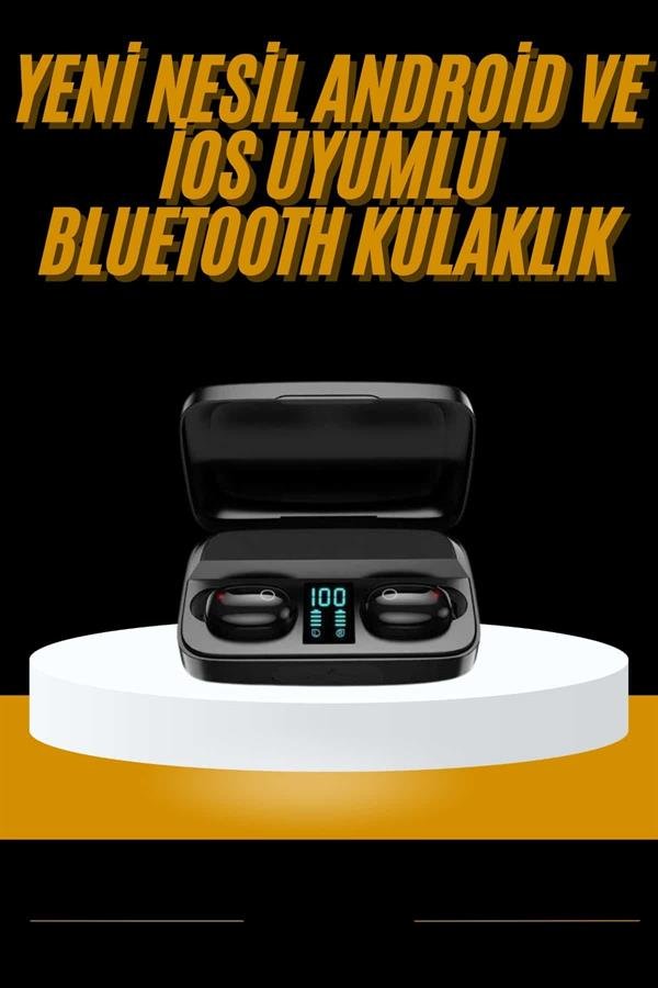 Najmaddin.com 2 1896 Kablosuz Dijital Göstergeli Çağrı Cevaplayabilen TWS 5.0 Bluetooth Kulaklık najmaddin.com daha kararlı ve daha hızlı veri aktarımı sağlarken aynı zamanda düşük enerji tüketimiyle uzun süreli kullanım imkânı tanır. Gerçek kablosuz stereo (TWS) özelliği sayesinde kulaklıklar birbirinden bağımsız olarak çalışabilir ve yüksek kaliteli stereo ses deneyimi sunar.Kompakt ve ergonomik yapısı kulak içine mükemmel uyum sağlayarak uzun süreli kullanımlarda bile rahatsızlık hissi yaratmaz. Dokunmatik kontrol paneli sayesinde müzik çalma