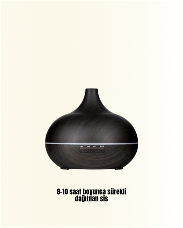 Najmaddin.com 2 1904 550 ml Ultrasonik Yağ Difüzörü ve Soğuk Buhar Nemlendirici najmaddin.com zayıf buhar modunda 12-16 saat kesintisiz çalışabilir. Suya birkaç damla uçucu yağ eklenerek ortama hoş bir koku yayılabilir. Ayrıca sadece nemlendirici olarak da işlev görür. Su bittiğinde ya da ayarlanan süre dolduğunda otomatik olarak kapanarak güvenli kullanım sağlar. Ultrasonik teknolojisi sayesinde 21 dB'nin altında sessiz çalışır. 1