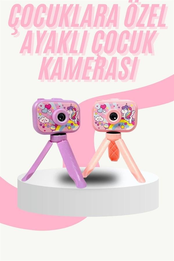 Najmaddin.com 2 1965 Çocuk Için Eğitici Video Kamera Ayaklı Mini Fotoğraf Makinesi najmaddin.com genç içerik üreticilerinin video bloglarını kolayca kaydedebilmesi için tripod desteği ile birlikte sunulur. Sağlam yapısı ve çocuk dostu arayüzüyle dikkat çeken bu ürün
