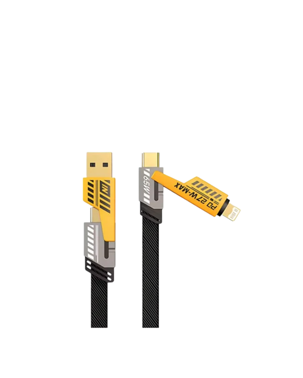 Najmaddin.com 2 1997 USB-C ve Lightning Uyumlu 4'ü 1 Arada Kablo – 65W Hızlı Şarj Örgülü Dayanıklı Yapı najmaddin.com USB C - USB C