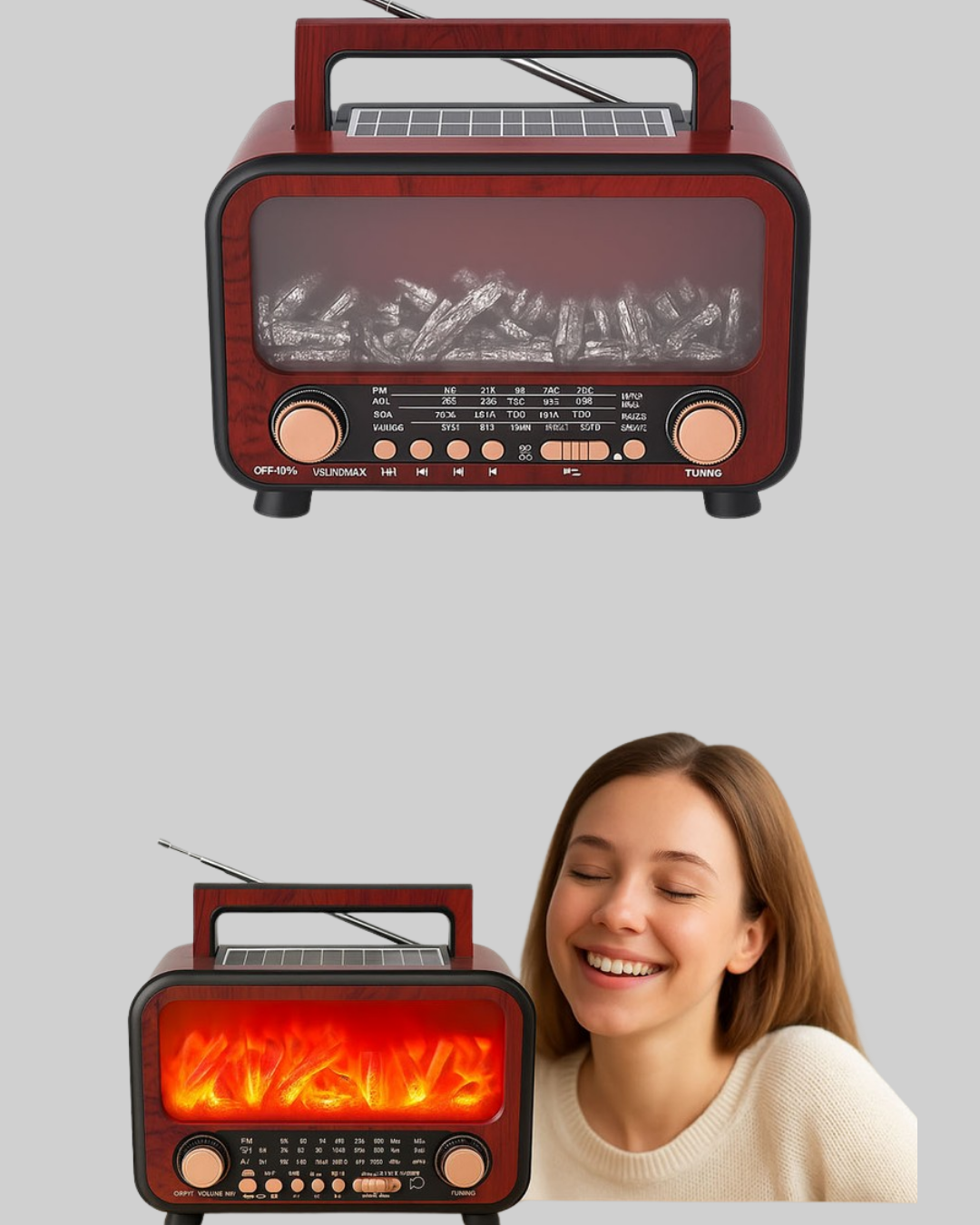 Najmaddin.com 2 2379 700x875 Taşınabilir Kamp Hoparlörü – Solar Şarjlı Şömine Efektli 7W Güçlü Ses najmaddin.com müzik keyfini görsel şölenle buluşturur.Şömine alev ışığı efekti