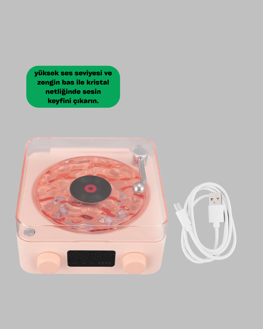 Najmaddin.com 2 2400 700x875 Retro Kristal Netliğinde Ses – Gece Işıklı Retro Bluetooth Hoparlör najmaddin.com modern fonksiyonlarıyla birleşerek hem göz alıcı hem pratik bir cihaz oluşturur. Entegre gece lambası