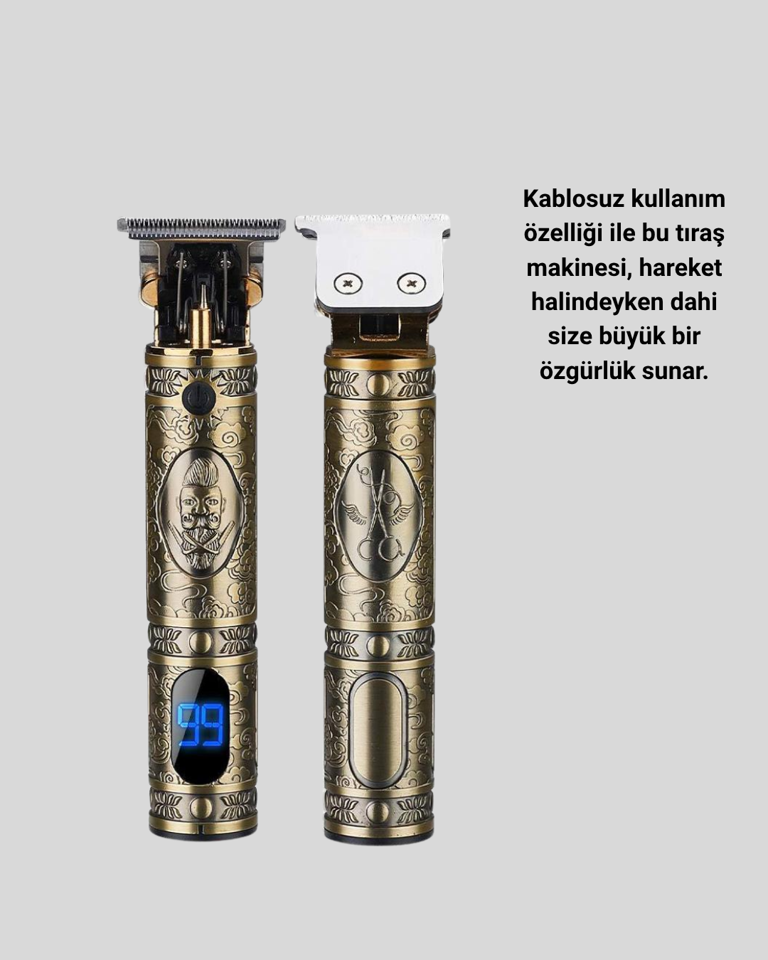 Najmaddin.com 2 2655 700x875 Kablosuz Şarjlı Profesyonel Tıraş Makinesi – 1800 mAh Lityum Pil najmaddin.com tek şarjla 1 ila 2 saat arası kesintisiz kullanım sağlar.Bu uzun pil ömrü
