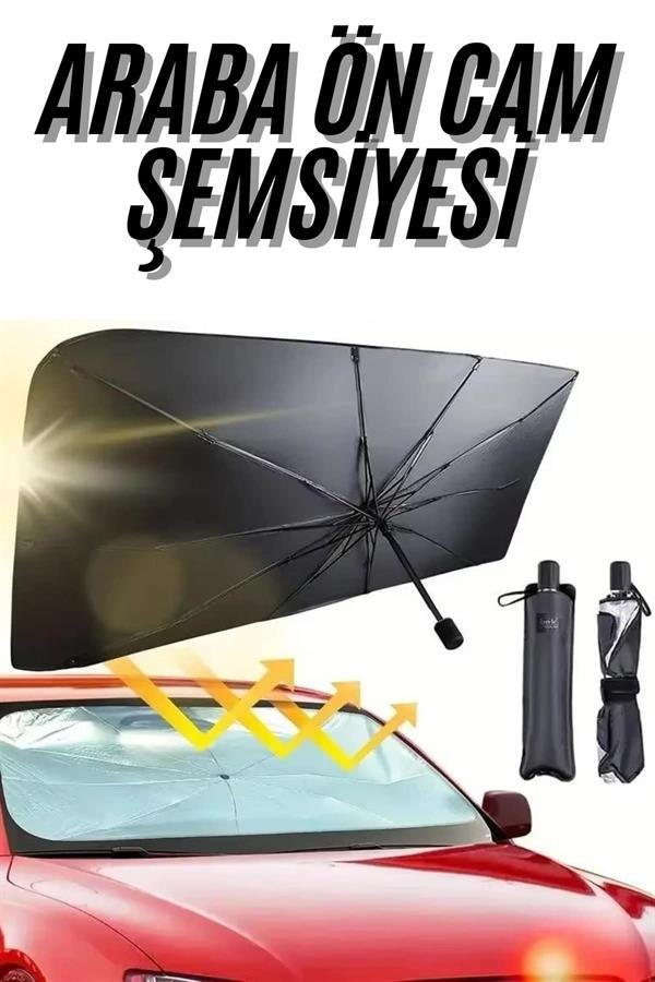 Najmaddin.com 2 413 OTO CAM GÜNEŞLİK ŞEMSİYE najmaddin.com iç mekandaki sıcaklığın düşmesini sağlar. Ön cam üzerine kolayca takılabilen bu şemsiye