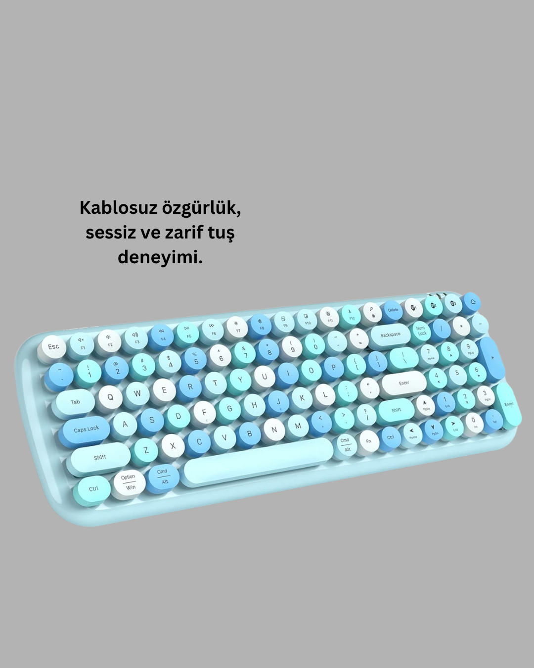 Najmaddin.com 2 581 700x875 Retro Daktilo Stilli Kablosuz Klavye Mouse Seti – Sessiz ve Şık najmaddin.com yumuşak tuş basışlarıyla yazma keyfini artırır. Klavye kapağı çıkarılabilir yapıdadır