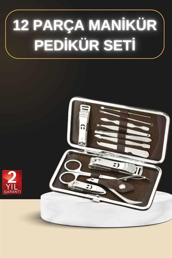 Najmaddin.com 2 603 12 Parça Manikür Pedikür Seti Özel Deri Çanta El Ayak Bakımı Akne ve Sivilce Temizleme najmaddin.com seyahatlerde yanınızda bulundurabilirsiniz. Setin içinde kulak çekme aparatı