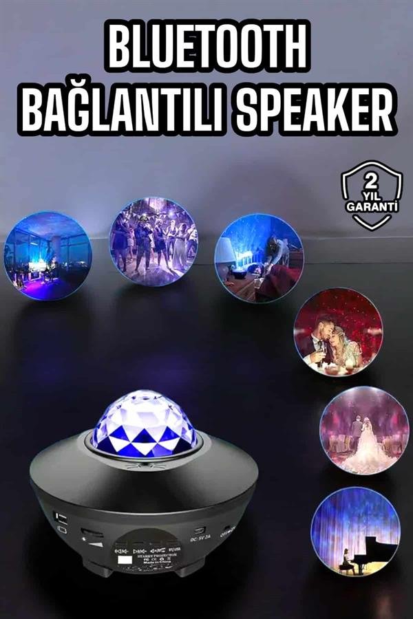 Najmaddin.com 2 694 Çocuklara Özel Şarjlı Bluetooth Hoparlör Parti Led Lambası Yıldızlı Projeksiyon najmaddin.com istediğiniz atmosferi oluşturmanızı sağlar. Galaxy efekti ise odanızı uzay temalı bir dünyaya dönüştürerek özel etkinlikler ve partiler için çarpıcı bir ambiyans yaratır.