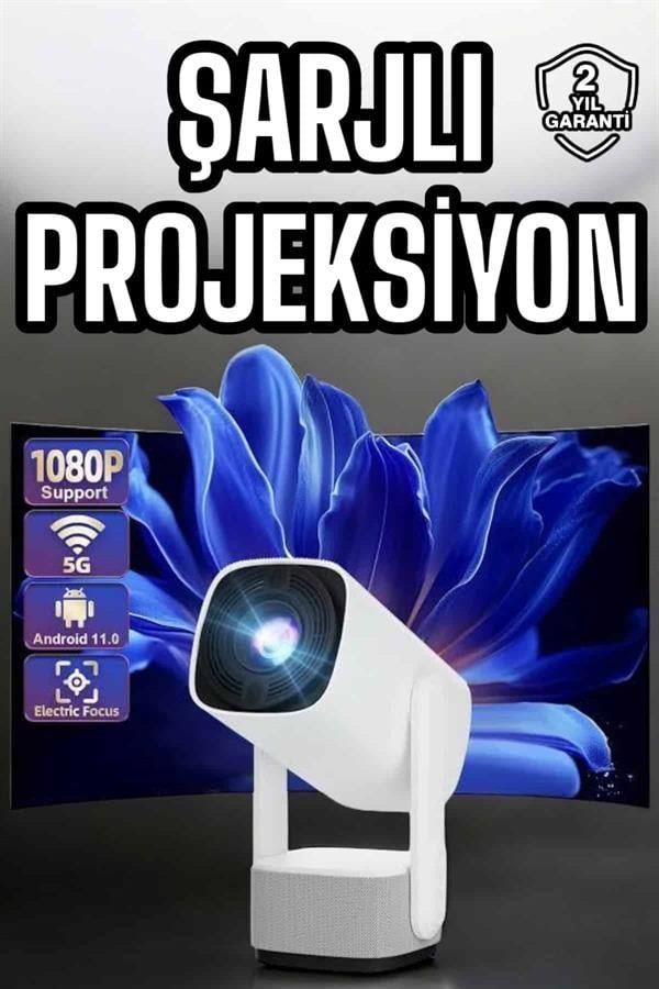 Najmaddin.com 2 713 Şarjlı Projeksiyon Oyun Sinema Projektörü 4K HD Görüntü Kaliteli najmaddin.com canlı ve yüksek kaliteli görüntüler sunar. Film izlerken