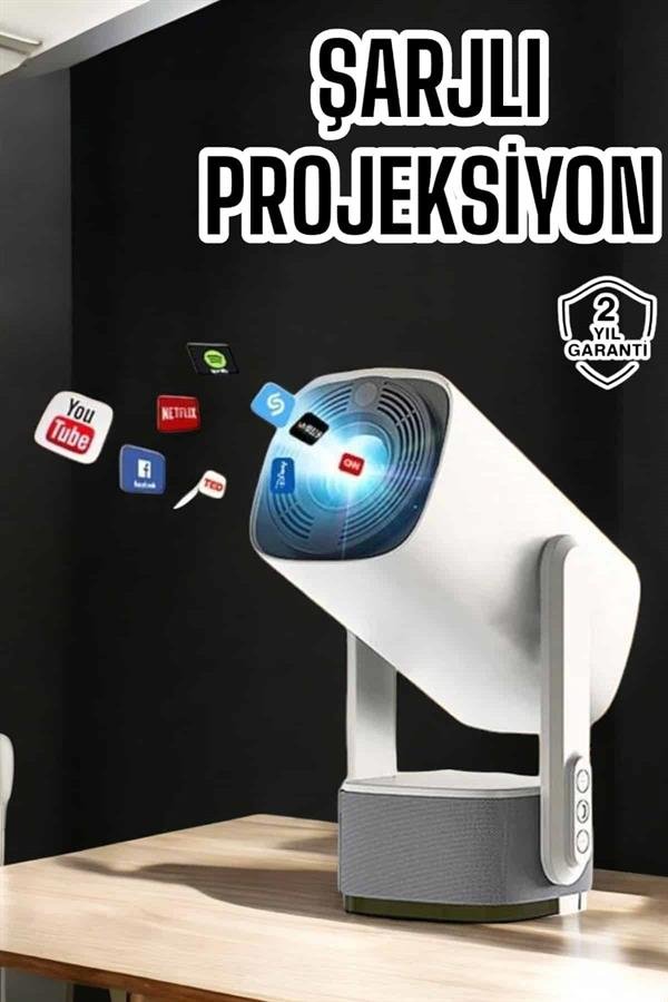 Najmaddin.com 2 717 Akıllı Projeksiyon Powerbankli Taşınabilir Sinema Projektörü 4k HD Kaliteli najmaddin.com canlı ve yüksek kaliteli görüntüler sunar. Film izlerken