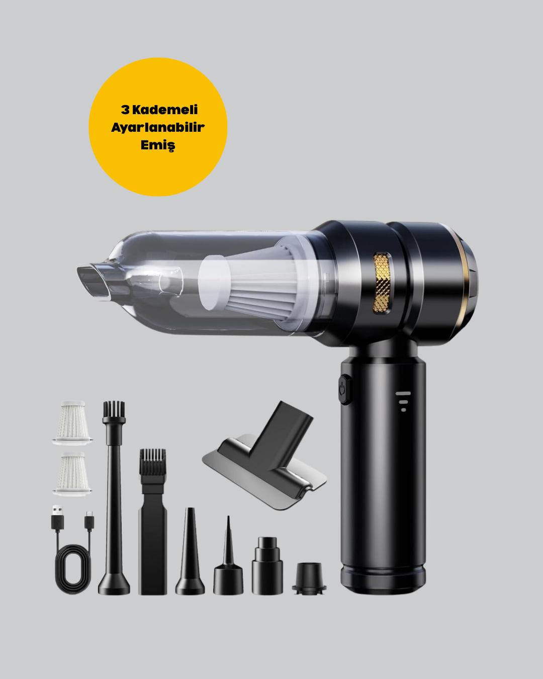 Najmaddin.com 2 760 700x875 Araç İçi Derinlemesine Temizlik İçin Kompakt ve Ergonomik El Süpürgesi najmaddin.com günlük temizlik rutinlerinizi daha kolay ve hızlı hale getiriyor. 2 in 1 fonksiyonuyla hem güçlü vakumlama hem de hava üfleme özelliklerini bir arada sunuyor. 15.000 PA emiş gücü