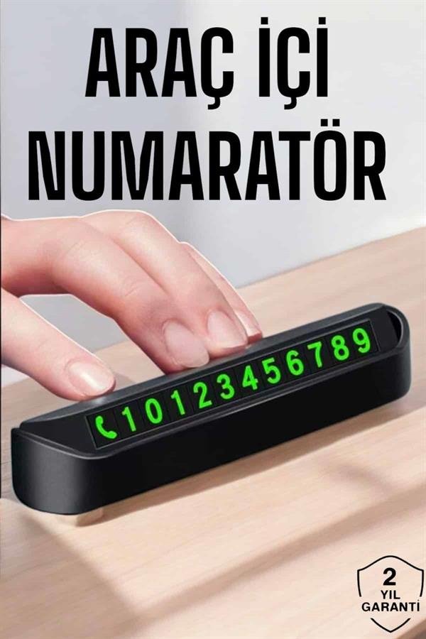 Najmaddin.com 2 779 Numaralık Araç İçi Araba Araç Park Numaratör Telefon Numarası Yazma najmaddin.com hem estetik bir görünüm hem de dayanıklılık sağlar. Paslanma ve aşınma gibi dış etkenlere karşı dirençli olan ürün