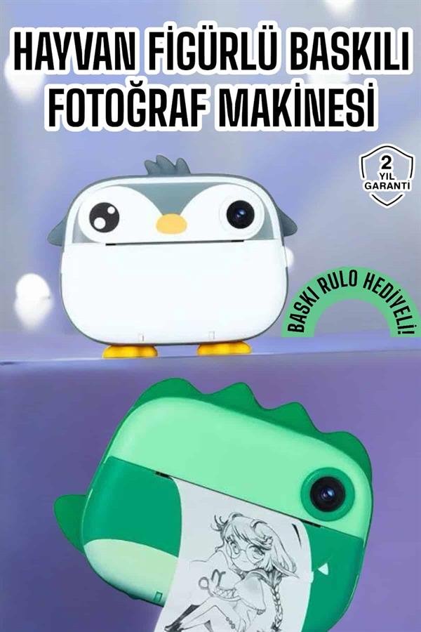 Najmaddin.com 2 811 Çocuklar için Fotoğraf Makinesi Anlık Baskı Makinesi HD Görüntü Kalitesi najmaddin.com anı yakalamayı eğlenceli bir hale getiriyor.Anında Baskı Teknolojisiyle Anılar Hemen SizinleMakinenin termal baskı teknolojisi