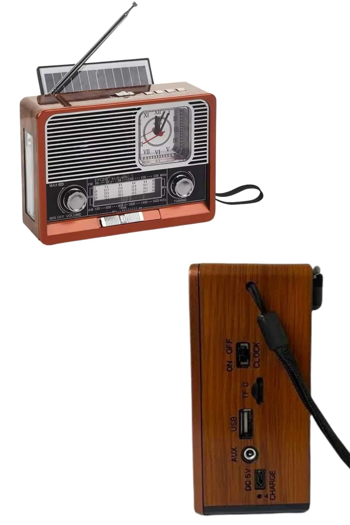 Najmaddin.com 4 1054 700x1050 Vintage Nostaljik Radyo AUX USB SD Kart Girişli Şarjlı Bluetooth Bağlantılı najmaddin.com kablosuz bağlantı desteği sunan Bluetooth özelliği sayesinde telefon