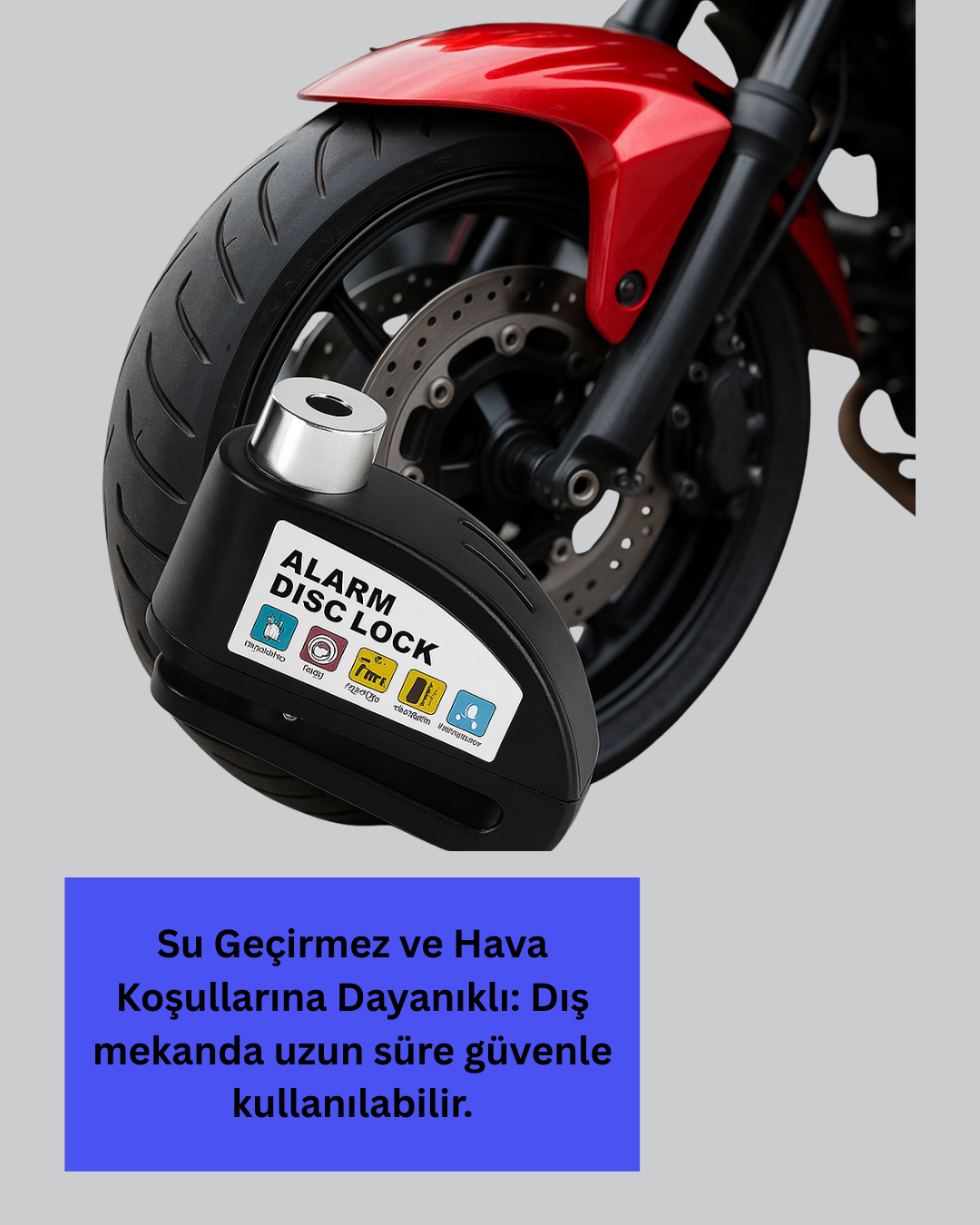 Najmaddin.com 4 1206 700x875 Alarm Disk Fren Kilidi Paslanmaz Çelik Motosiklet Scooter Bisiklet najmaddin.com ardından devam eden titreşimlerde sürekli olarak çalar. Su geçirmez ve paslanmaz özelliği ile dış mekanda her türlü hava koşuluna dayanıklıdır. Ekonomik ve güvenli çözüm sunan bu ürün