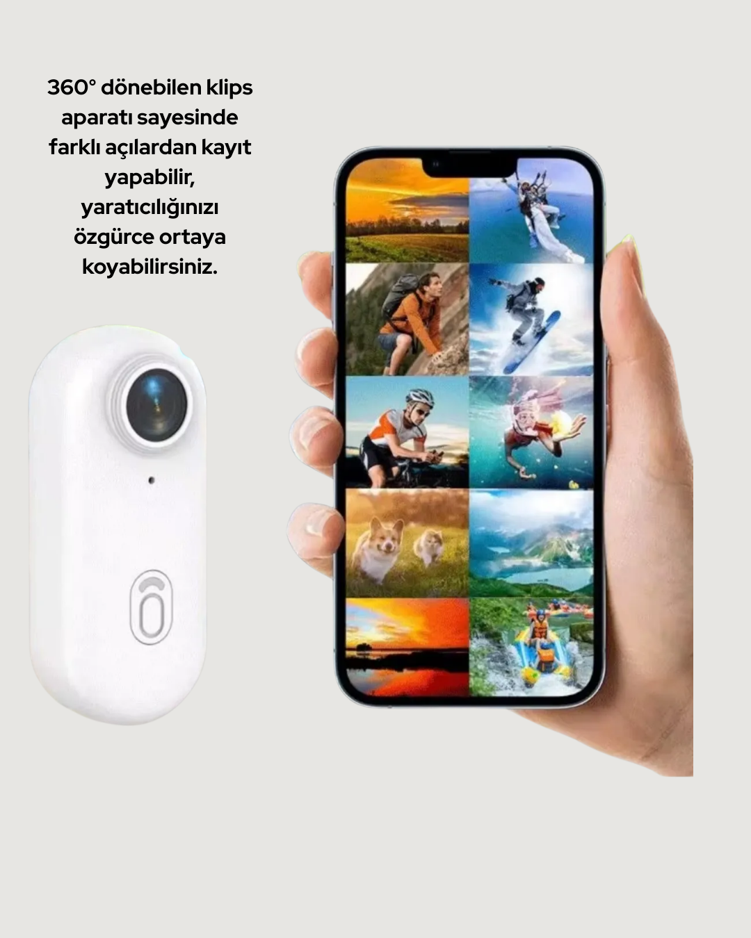 Najmaddin.com 4 1216 700x875 Geniş Açı Lensli WiFi Spor ve Vlog Kamerası najmaddin.com kamerayı kolayca sabitlemenizi sağlar. Tek tuş kontrolü ile pratik bir kullanım sunar. WiFi bağlantısı ile çekilen videolar anında telefonunuza aktarılır ve paylaşılabilir. Seyahatlerde