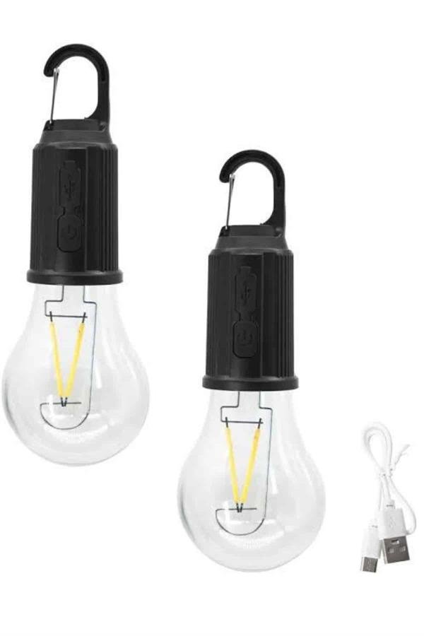 Najmaddin.com 4 1446 3 Farklı Mod LED'li Şarjlı Asma Kancalı Kamp Lambası Taşınabilir Ampul najmaddin.com özellikle açık hava buluşmaları ve akşam yürüyüşleri için idealdir.Dahili şarjlı lityum pili