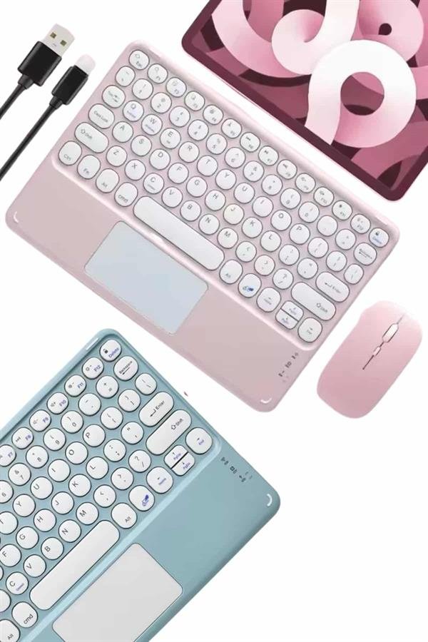 Najmaddin.com 4 1475 Profesyonel Wifi Q Klavye Bluetooth Klavye Touchpad 10.8 Inç najmaddin.com sessiz çalışma özelliğiyle bulunduğunuz ortama uyum sağlar.Geniş uyumluluk yapısı sayesinde