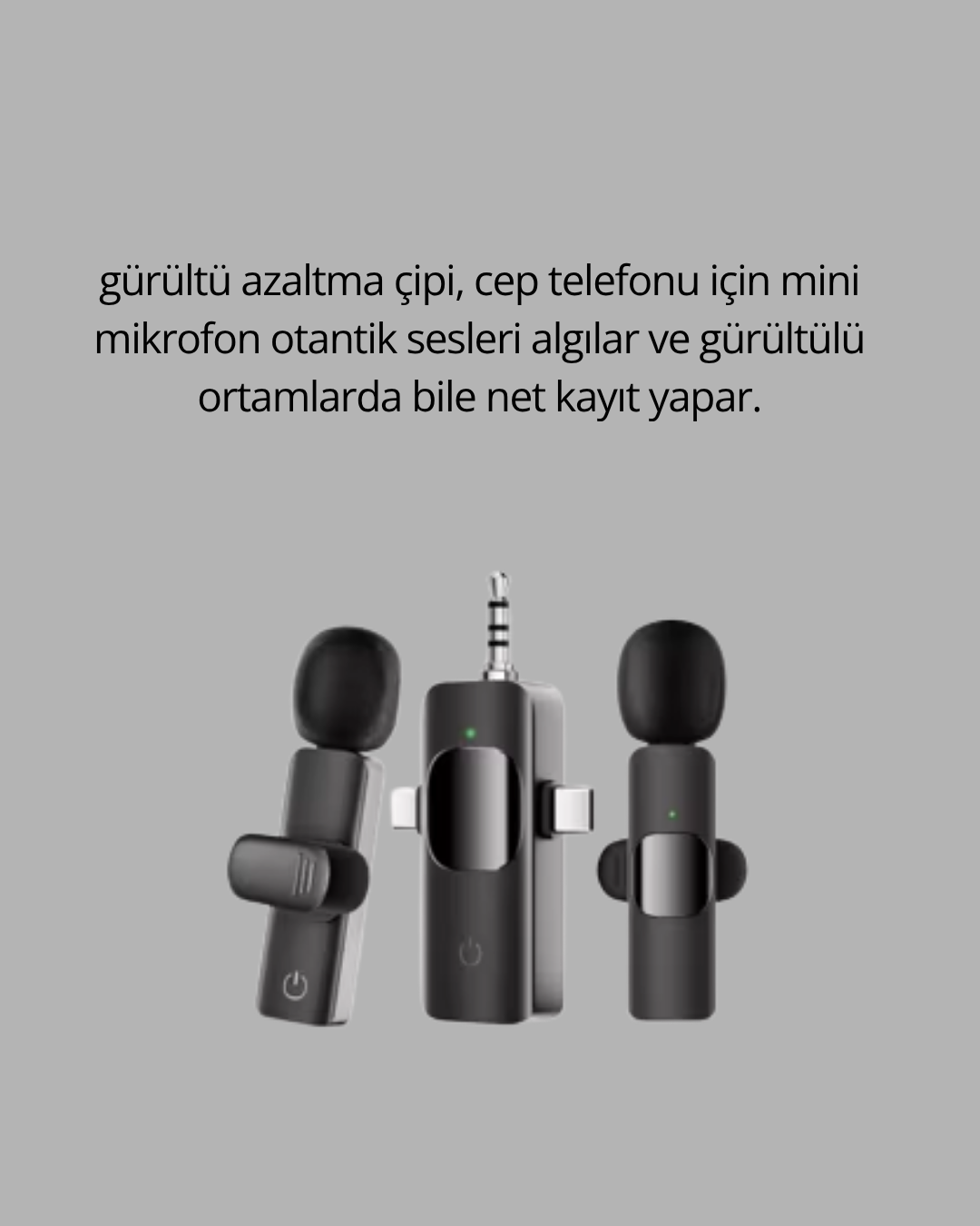 Najmaddin.com 4 1554 700x875 Küçük Boyutlu Mikrofon - 8 Saat Kullanım najmaddin.com röportajlar ya da iç mekân yayınları için fark yaratır.360 derece kayıt özelliği ile donatılmıştır. Bu sayede konuşma yönünden bağımsız olarak sesiniz eşit kalitede alınır. Rüzgar filtresi sayesinde dış mekân çekimlerinde oluşabilecek bozulmalar önlenir.Hafif yapısı ve küçük tasarımı sayesinde cebinize ya da çantanıza sığar. Klipsi ile kıyafetlerinize kolayca takılarak kullanımı kolaylaştırır. 8 saate kadar dayanan şarjı ile çekimlerinizi kesintisiz sürdürebilirsiniz.Her an her yerde içerik üretmek isteyen influencer’lar için vazgeçilmez bir yardımcıdır. Profesyonel ses performansına sahip olmak hiç bu kadar pratik olmamıştı.