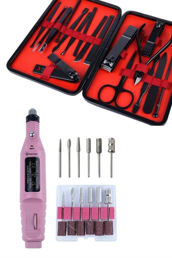Najmaddin.com 4 156 Elektrikli Manikür Pedikür Seti İkili Set 17 Parça Tırnak Bakımı Nasır Temizleme Tırnak Şekillendirme najmaddin.com düşük gürültü ve titreşim özelliğiyle konforlu bir kullanım deneyimi yaşayabilirsiniz. Ergonomik ve hafif kalem tasarımı sayesinde kolayca kavranarak rahat bir kullanım sunar. Set içerisinde bulunan 6 farklı metal uç ve 6 adet zımpara başlığı