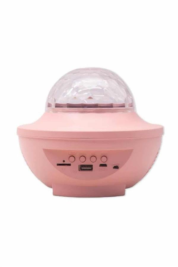 Najmaddin.com 4 1600 Masa ve Gece Lambası Renkli Projektör Işıklı Disko Topu Bluetooth Hoparlör najmaddin.com gökyüzü ışığının müziğin ritmine veya ellerinizin alkışlamasına göre rengi değiştirmesini sağlayarak bir disko veya parti efekti yaratır bu projektör ışıklarının 4 renkli ışığı (mavi