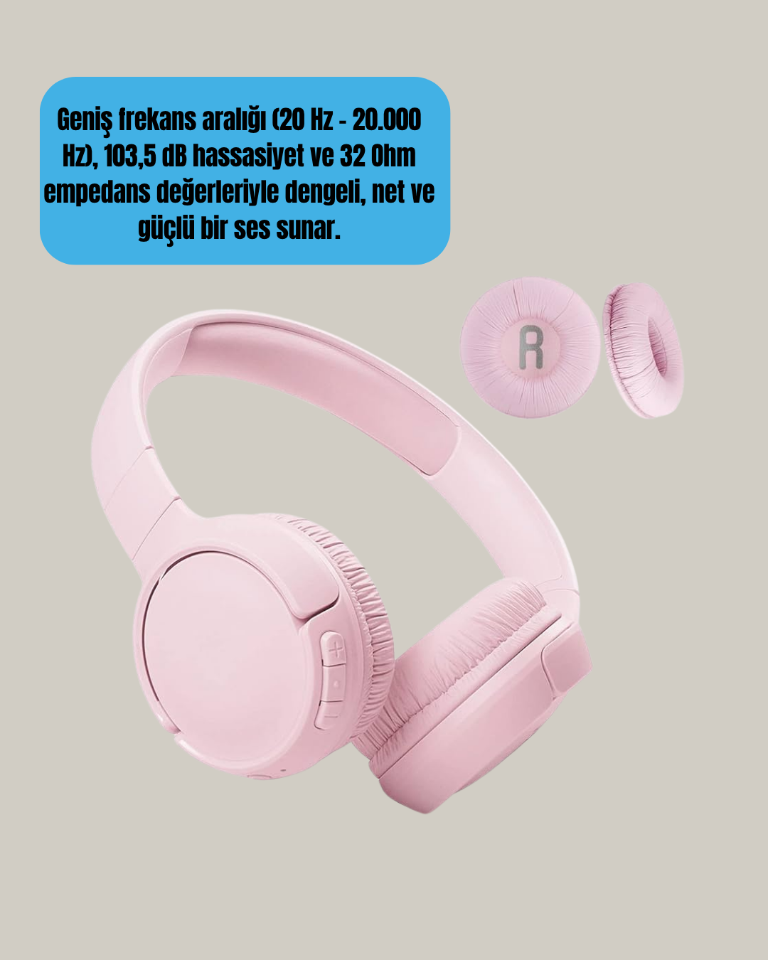 Najmaddin.com 4 1630 700x875 Geniş Frekans Aralıklı Bluetooth Kulak Üstü Kulaklık najmaddin.com tüm bu ihtiyaçları karşılamak üzere geliştirilmiştir.Kullanıcı deneyiminin merkezine Bluetooth 5.0 teknolojisi yerleştirilmiştir. Bu sayede kulaklık