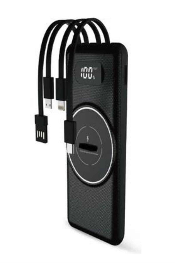 Najmaddin.com 4 1758 Wireless Powerbank 10000 Mah LED Ekranlı Dahili Kablolu Hızlı Şarj najmaddin.com genellikle gündelik hayatımızı zora sokabiliyor. Seyahat ederken
