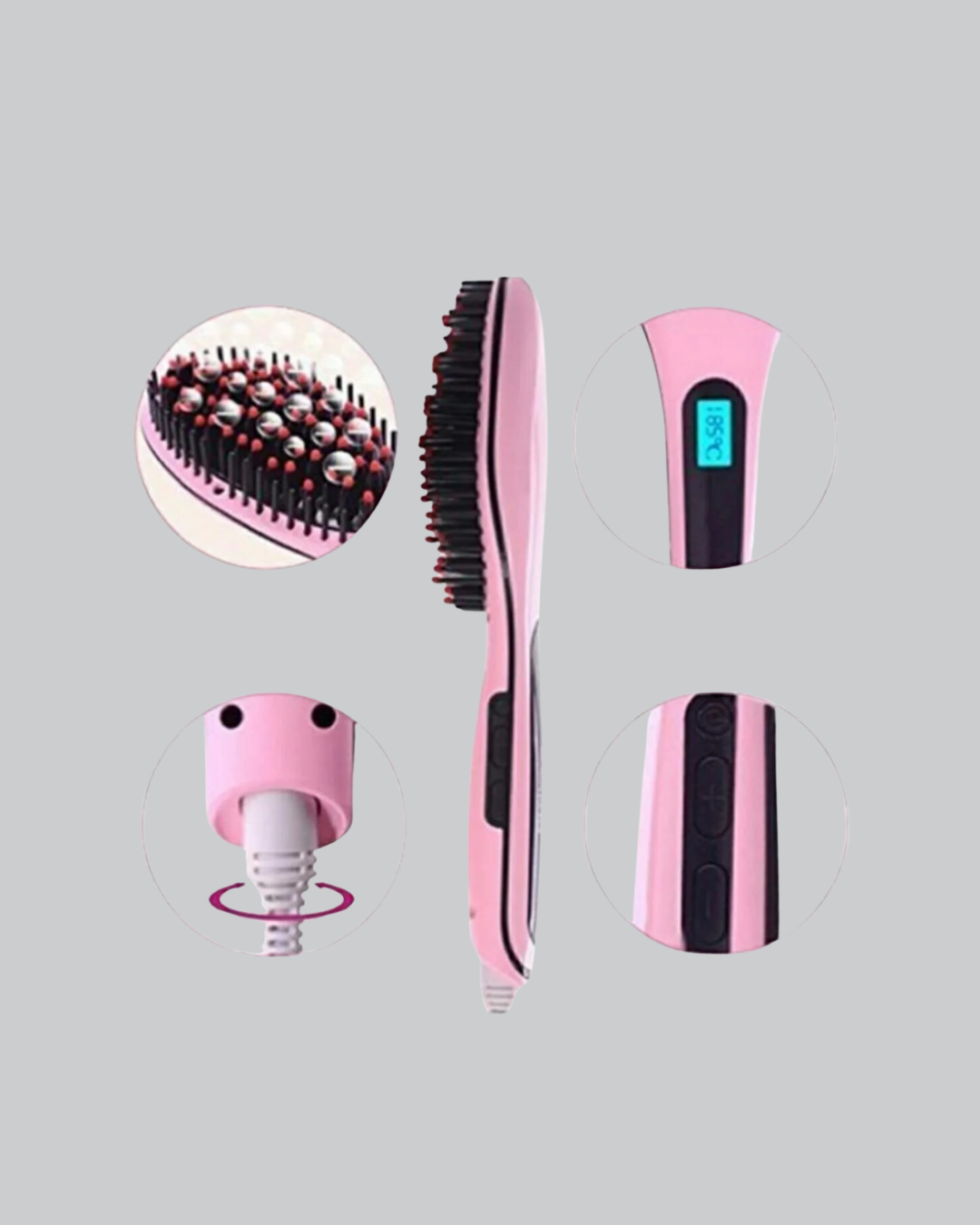 ısıyı eşit şekilde dağıtarak saç uçlarının kırılmasını önler ve uzun süreli parlak bir görünüm sağlar.Hızlı ısınma teknolojisiyle cihaz saniyeler içinde kullanıma hazır hale gelir. 360° dönebilen uzun kablosu