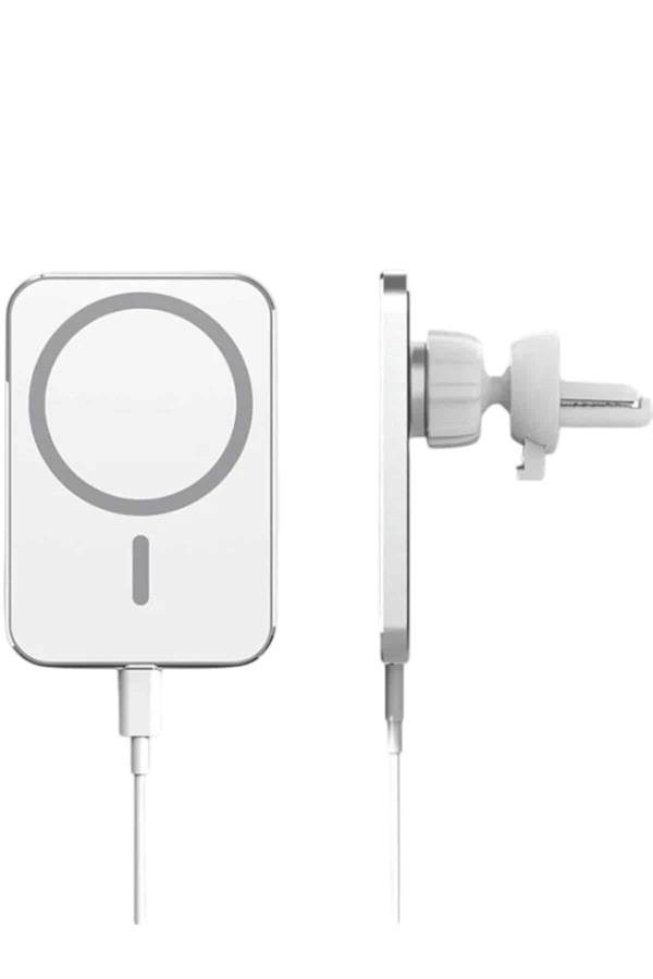 Najmaddin.com 4 384 Kablosuz Şarj Aleti Magsafe Araç Içi Manyetik Şarj 15W İOS Uyumlu najmaddin.com böylece sürüş sırasında dikkatinizi yoldan ayırmazsınız. Hızlı şarj desteği ile uzun yolculuklarınızda telefonunuzun pilini kısa sürede doldurabilir