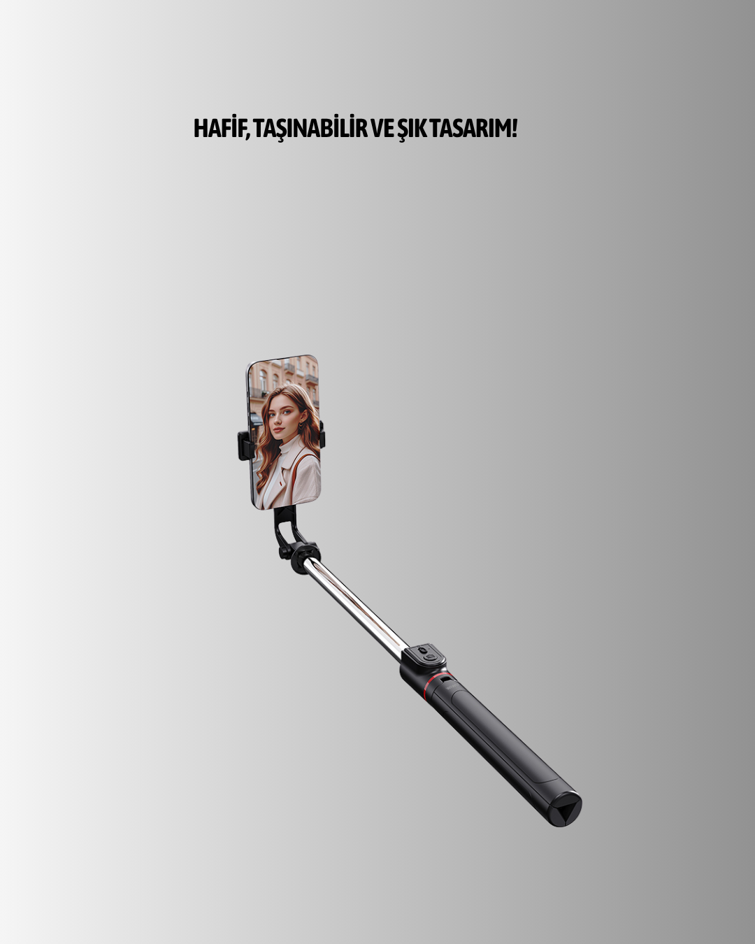 Najmaddin.com 4 526 700x875 Bluetooth Işıklı Uzaktan Kumandalı Selfie Çubuğu – 130 cm Yükseklik najmaddin.com el değmeden poz verebilirsiniz. Dayanıklı ve hafif yapısı sayesinde hem iç mekânda hem dış mekânda rahatlıkla kullanılabilir. Tripod ayakları kolayca açılıp kapanır