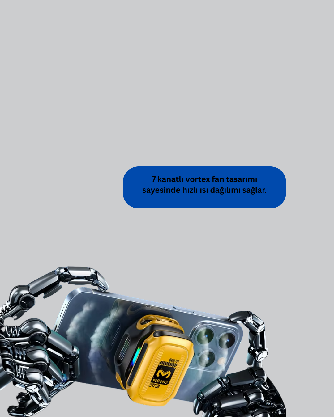 AI modunda ise adaptör bağlantısıyla maksimum performans sunar. Kullanıcılar modlar arasında kolayca geçiş yaparak cihazlarını koruyabilir.Kompakt boyutları ve yalnızca 120 gramlık hafifliği sayesinde taşınabilirliği son derece kolaydır. RGB ışıklandırma ve dijital sıcaklık ekranı