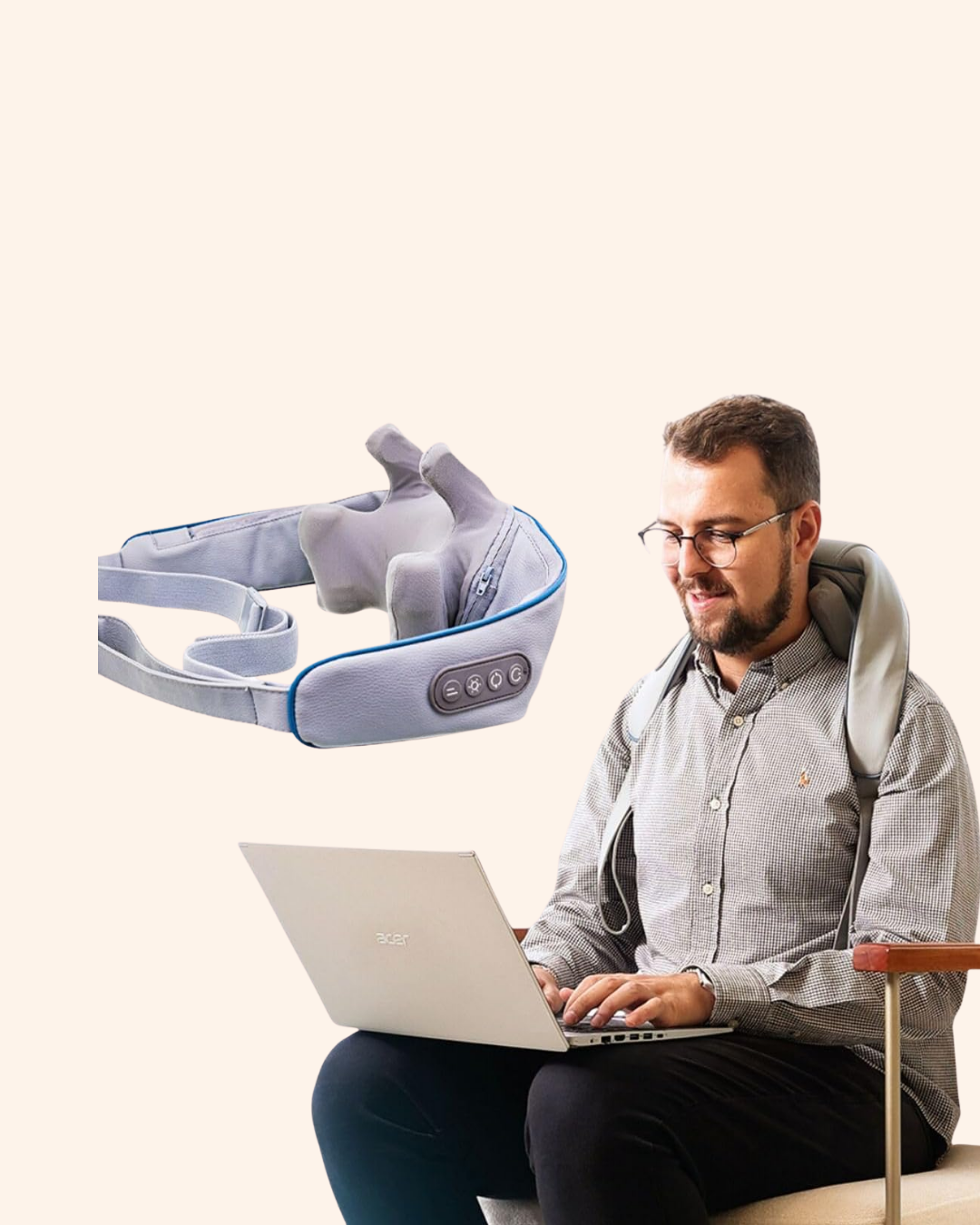 Najmaddin.com 6 1060 700x875 Kablosuz Boyun ve Omuz Masaj Aleti | Isıtmalı ve Yoğurmalı najmaddin.com ergonomik tasarımı boyun