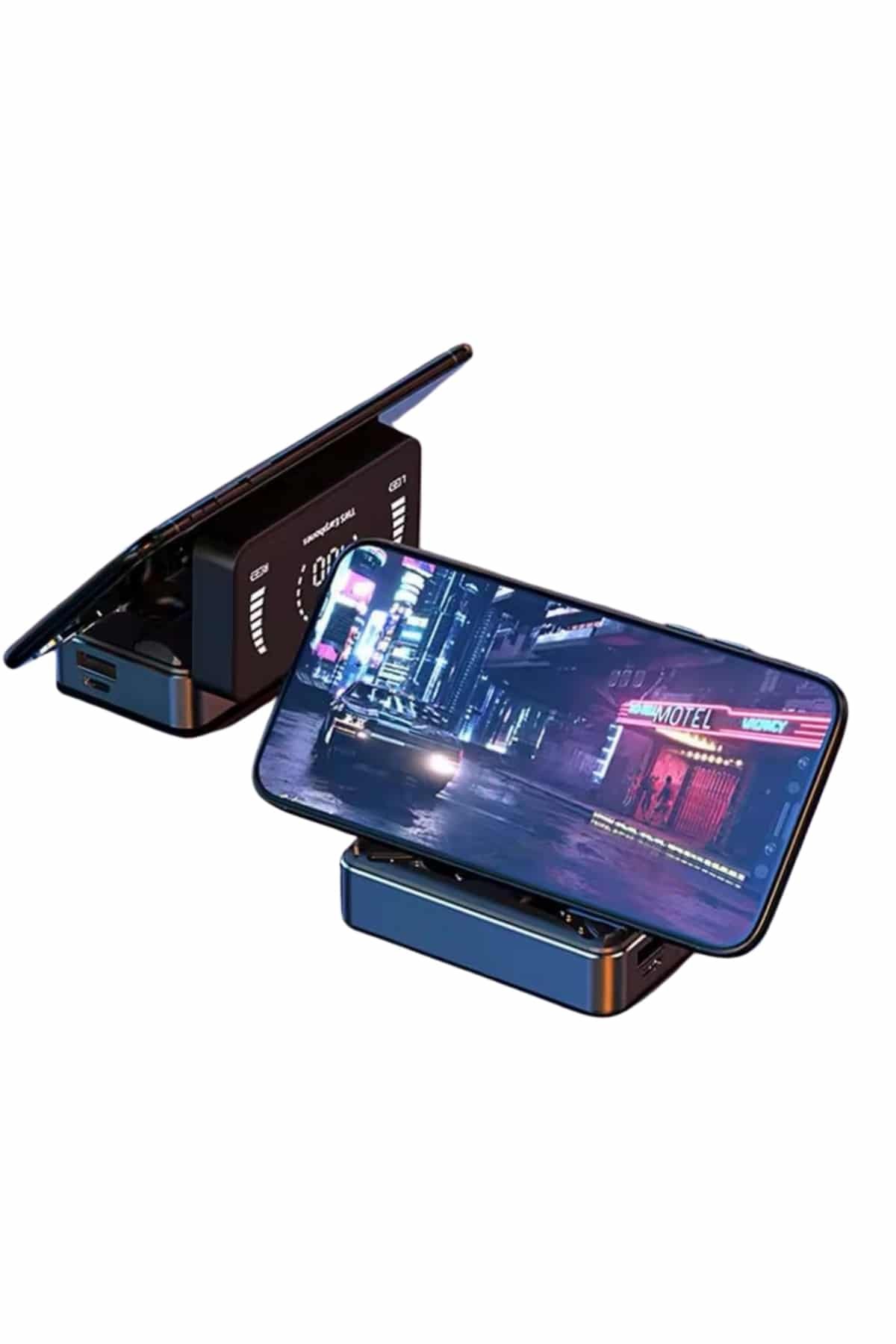 Najmaddin.com 6 1149 700x1050 Bluetooth Kulaklık Anc Özelliği Powerbank Özelliği Aynalı Dijital Göstergeli najmaddin.com kulaklıklar kutudan çıkarıldığında anında cihaza bağlanır ve kullanımınızı daha pratik hale getirir.